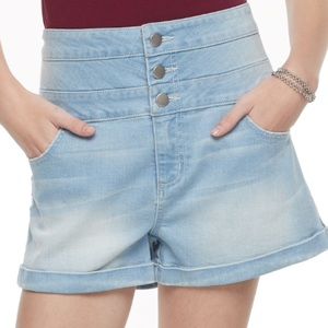 High waisted shortie shorts.